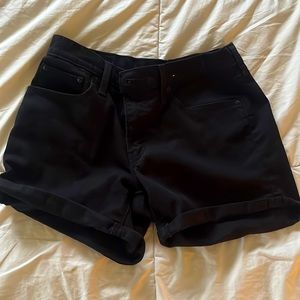 Levi’s black jeans shorts